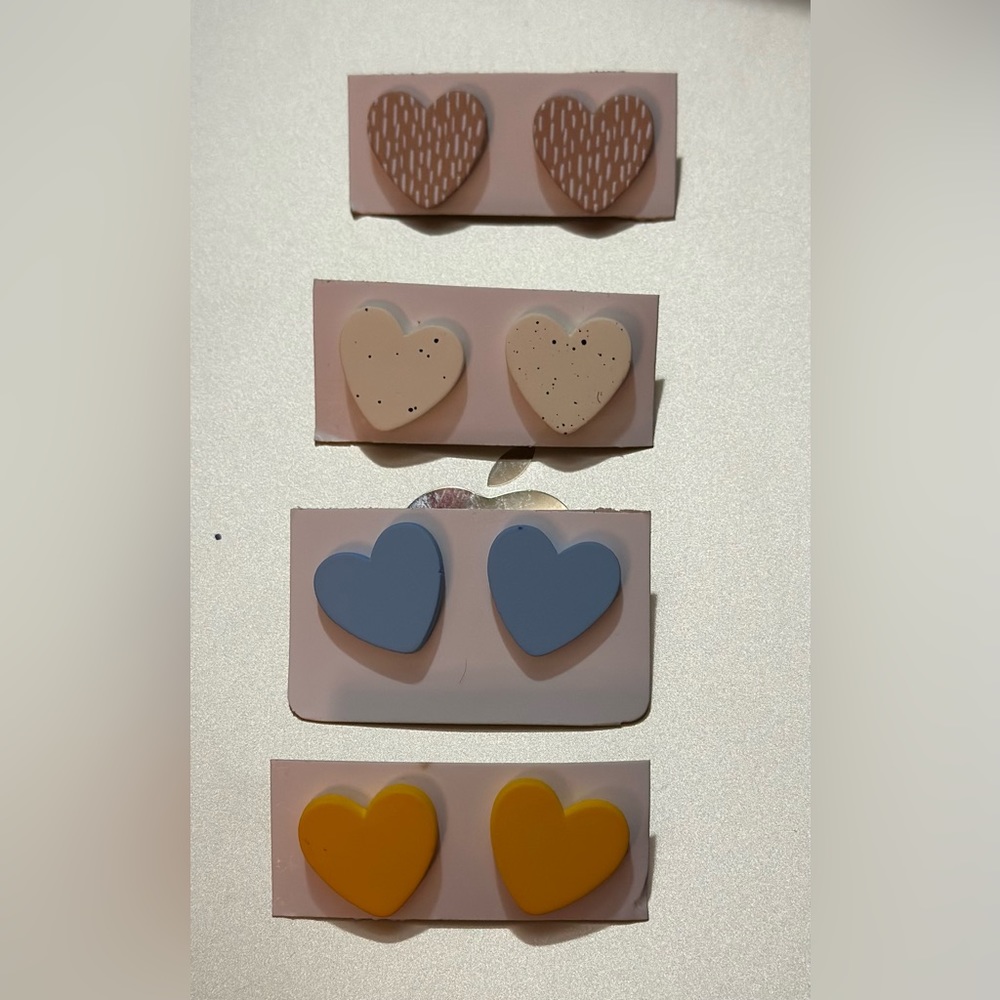 Heart Shape Stud Earrings